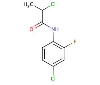 2-chloro-N-(4-chloro-2-fluorophenyl)propanamide - chemical structure image