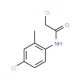2-chloro-N-(4-chloro-2-methylphenyl)acetamide (CAS 62593-77-5) - chemical structure image