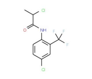 2-chloro-N-[4-chloro-2-(trifluoromethyl)phenyl]propanamide - chemical structure image