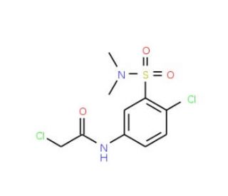 2-Chloro-N-(4-chloro-3-dimethylsulfamoyl-phenyl)-acetamide - chemical structure image