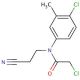2-chloro-N-(4-chloro-3-methylphenyl)-N-(2-cyanoethyl)acetamide - chemical structure image