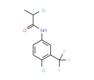 2-chloro-N-[4-chloro-3-(trifluoromethyl)phenyl]propanamide - chemical structure image