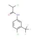 2-chloro-N-[4-chloro-3-(trifluoromethyl)phenyl]propanamide - chemical structure image