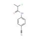 2-chloro-N-(4-cyanophenyl)propanamide (CAS 40781-36-0) - chemical structure image