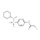 2-chloro-N-(4-{[cyclohexyl(methyl)amino]sulfonyl}phenyl)acetamide - chemical structure image