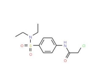 2-Chloro-N-(4-diethylsulfamoyl-phenyl)-acetamide (CAS 35974-23-3) - chemical structure image