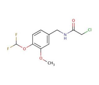 2-chloro-N-[4-(difluoromethoxy)-3-methoxybenzyl]acetamide - chemical structure image