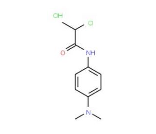 2-chloro-N-[4-(dimethylamino)phenyl]propanamide hydrochloride (CAS 50983-91-0) - chemical structure image