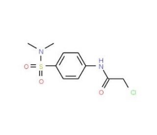 2-Chloro-N-(4-dimethylsulfamoyl-phenyl)-acetamide (CAS 23280-39-9) - chemical structure image
