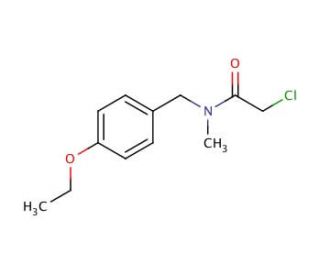2-chloro-N-(4-ethoxybenzyl)-N-methylacetamide - chemical structure image