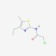 2-chloro-N-(4-ethyl-5-methyl-1,3-thiazol-2-yl)acetamide - chemical structure image