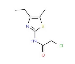 2-Chloro-N-(4-ethyl-5-methyl-thiazol-2-yl)-acetamide - chemical structure image