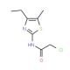 2-Chloro-N-(4-ethyl-5-methyl-thiazol-2-yl)-acetamide - chemical structure image