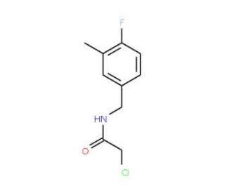 2-chloro-N-(4-fluoro-3-methylbenzyl)acetamide - chemical structure image