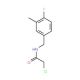 2-chloro-N-(4-fluoro-3-methylbenzyl)acetamide - chemical structure image