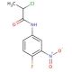 2-chloro-N-(4-fluoro-3-nitrophenyl)propanamide - chemical structure image