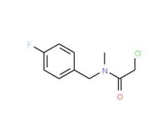 2-chloro-N-(4-fluorobenzyl)-N-methylacetamide - chemical structure image