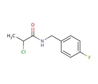 2-chloro-N-(4-fluorobenzyl)propanamide - chemical structure image