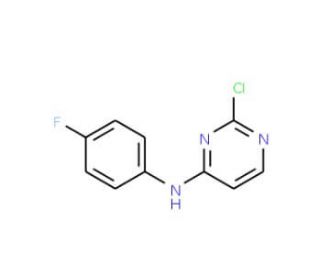2-Chloro-N-(4-fluorophenyl)pyrimidin-4-amine (CAS 260046-12-6) - chemical structure image