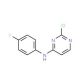 2-Chloro-N-(4-fluorophenyl)pyrimidin-4-amine (CAS 260046-12-6) - chemical structure image