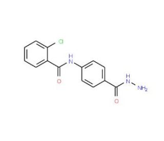 2-Chloro-N-[4-(hydrazinocarbonyl)phenyl]benzamide - chemical structure image