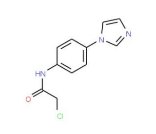 2-Chloro-N-(4-imidazol-1-yl-phenyl)-acetamide - chemical structure image