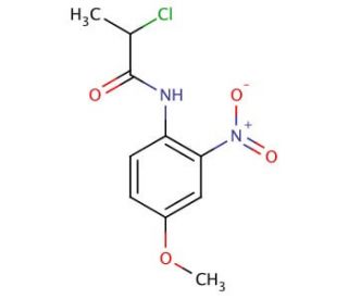 2-chloro-N-(4-methoxy-2-nitrophenyl)propanamide - chemical structure image
