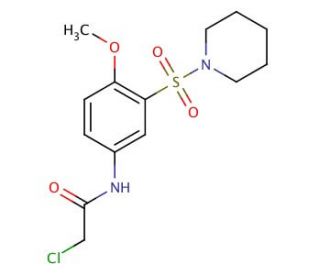 2-Chloro-N-[4-methoxy-3-(piperidine-1-sulfonyl)-phenyl]-acetamide - chemical structure image