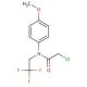 2-chloro-N-(4-methoxyphenyl)-N-(2,2,2-trifluoroethyl)acetamide - chemical structure image