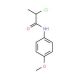 2-Chloro-N-(4-methoxyphenyl)propanamide - chemical structure image