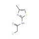 2-chloro-N-(4-methyl-1,3-thiazol-2-yl)acetamide (CAS 50772-53-7) - chemical structure image