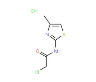 2-chloro-N-(4-methyl-1,3-thiazol-2-yl)acetamide hydrochloride - chemical structure image
