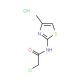 2-chloro-N-(4-methyl-1,3-thiazol-2-yl)acetamide hydrochloride - chemical structure image