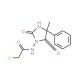 2-Chloro-N-(4-methyl-2,5-dioxo-4-phenyl-imidazolidin-1-yl)-acetamide - chemical structure image