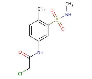 2-chloro-N-{4-methyl-3-[(methylamino)sulfonyl]phenyl}acetamide - chemical structure image