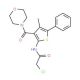 2-chloro-N-[4-methyl-3-(morpholin-4-ylcarbonyl)-5-phenylthien-2-yl]acetamide - chemical structure image