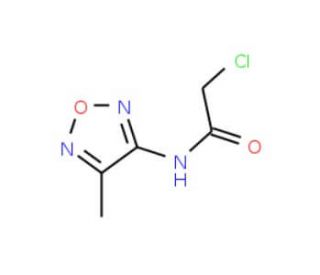 2-Chloro-N-(4-methyl-furazan-3-yl)-acetamide - chemical structure image