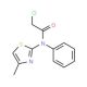 2-Chloro-N-(4-methyl-thiazol-2-yl)-N-phenyl-acetamide - chemical structure image