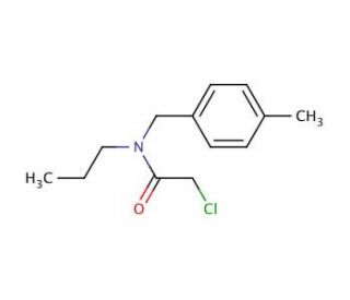 2-chloro-N-(4-methylbenzyl)-N-propylacetamide - chemical structure image