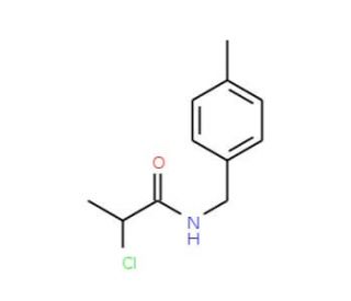 2-chloro-N-(4-methylbenzyl)propanamide (CAS 91131-15-6) - chemical structure image