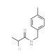 2-chloro-N-(4-methylbenzyl)propanamide (CAS 91131-15-6) - chemical structure image