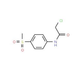 2-chloro-N-[4-(methylsulfonyl)phenyl]acetamide - chemical structure image