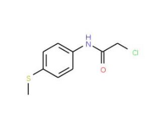 2-Chloro-N-(4-methylthiophenyl)-acetamide (CAS 27978-30-9) - chemical structure image