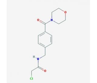 2-chloro-N-[4-(morpholin-4-ylcarbonyl)benzyl]acetamide - chemical structure image