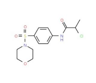 2-chloro-N-[4-(morpholin-4-ylsulfonyl)phenyl]propanamide - chemical structure image