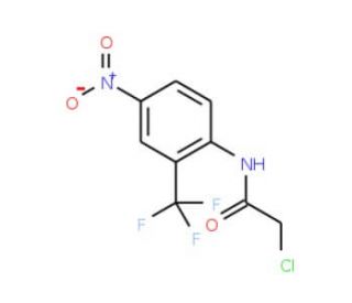 2-Chloro-N-(4-nitro-2-trifluoromethyl-phenyl)-acetamide - chemical structure image