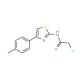 2-Chloro-N-(4-p-tolyl-thiazol-2-yl)-acetamide (CAS 6081-87-4) - chemical structure image