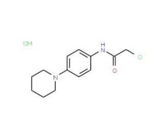 2-chloro-N-(4-piperidin-1-ylphenyl)acetamide hydrochloride - chemical structure image