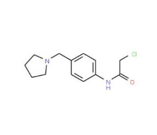 2-Chloro-N-(4-pyrrolidin-1-ylmethyl-phenyl)-acetamide - chemical structure image