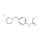 2-chloro-N-[4-(pyrrolidin-1-ylmethyl)phenyl]acetamide hydrochloride - chemical structure image
